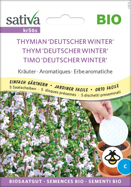 Thymian Deutscher Winter - Saatscheiben