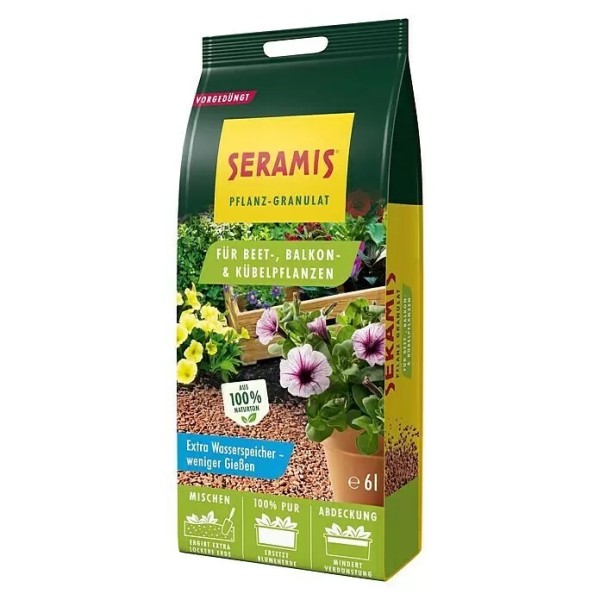 Seramis Pflanzgranulat für Beet-, Balkon- & Kübelpflanzen 6 Liter