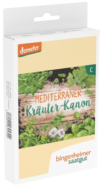 Saatgutbox Mediterraner Kräuter-Kanon