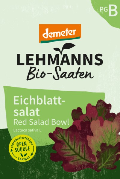 Eichblattsalat Red Salad Bowl