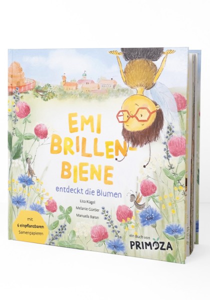 Kinderbuch Emi Brillenbiene mit Samenkärtchen zum Einpflanzen
